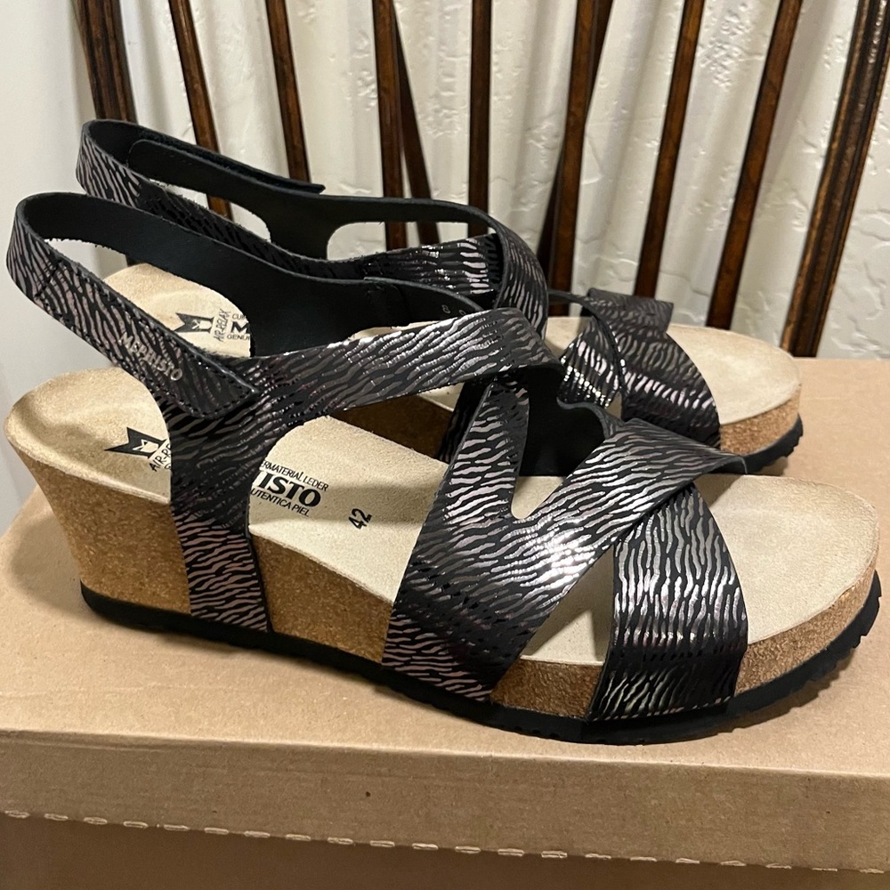 Mephisto LYLA Air-relax Wedge Sandals Size-EU-42 US~11
